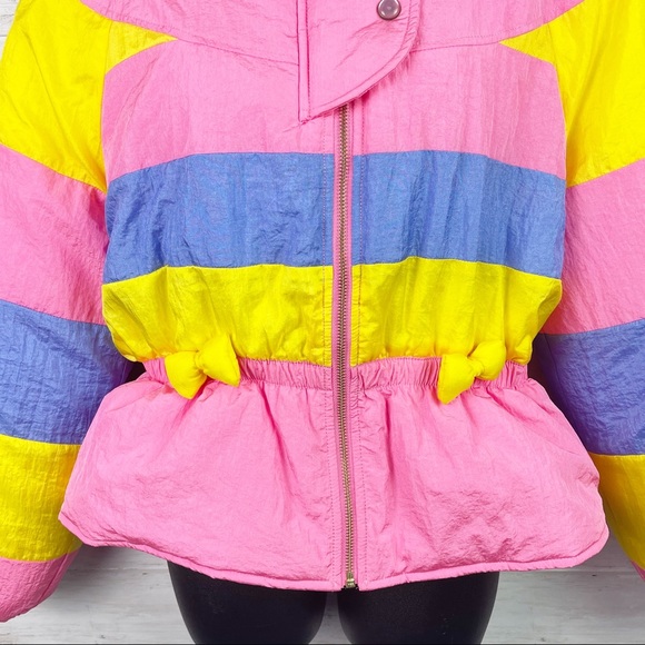 LoveShackFancy Modena Puffer Jacket Enchanted Rainbow Size Small - Picture 5 of 14